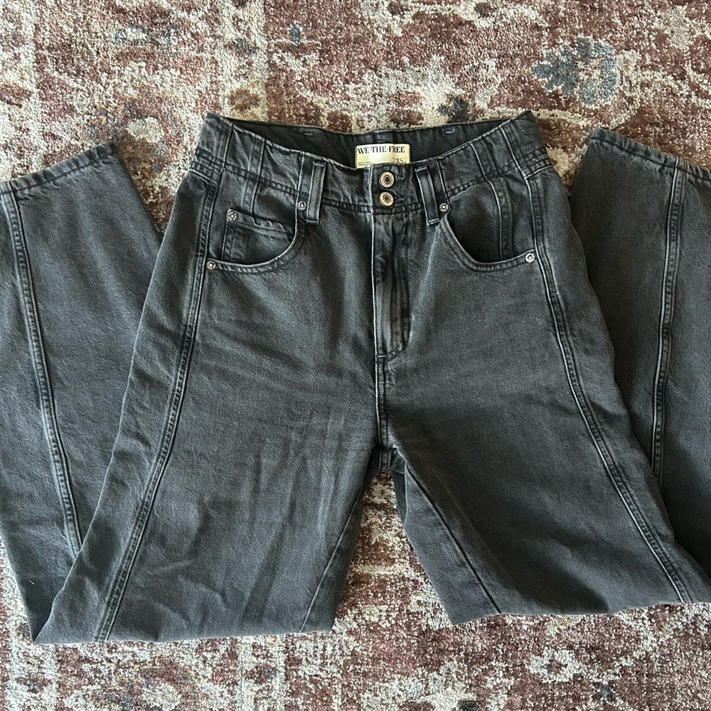 Free People Aster Straight Leg Jeans size 27 short